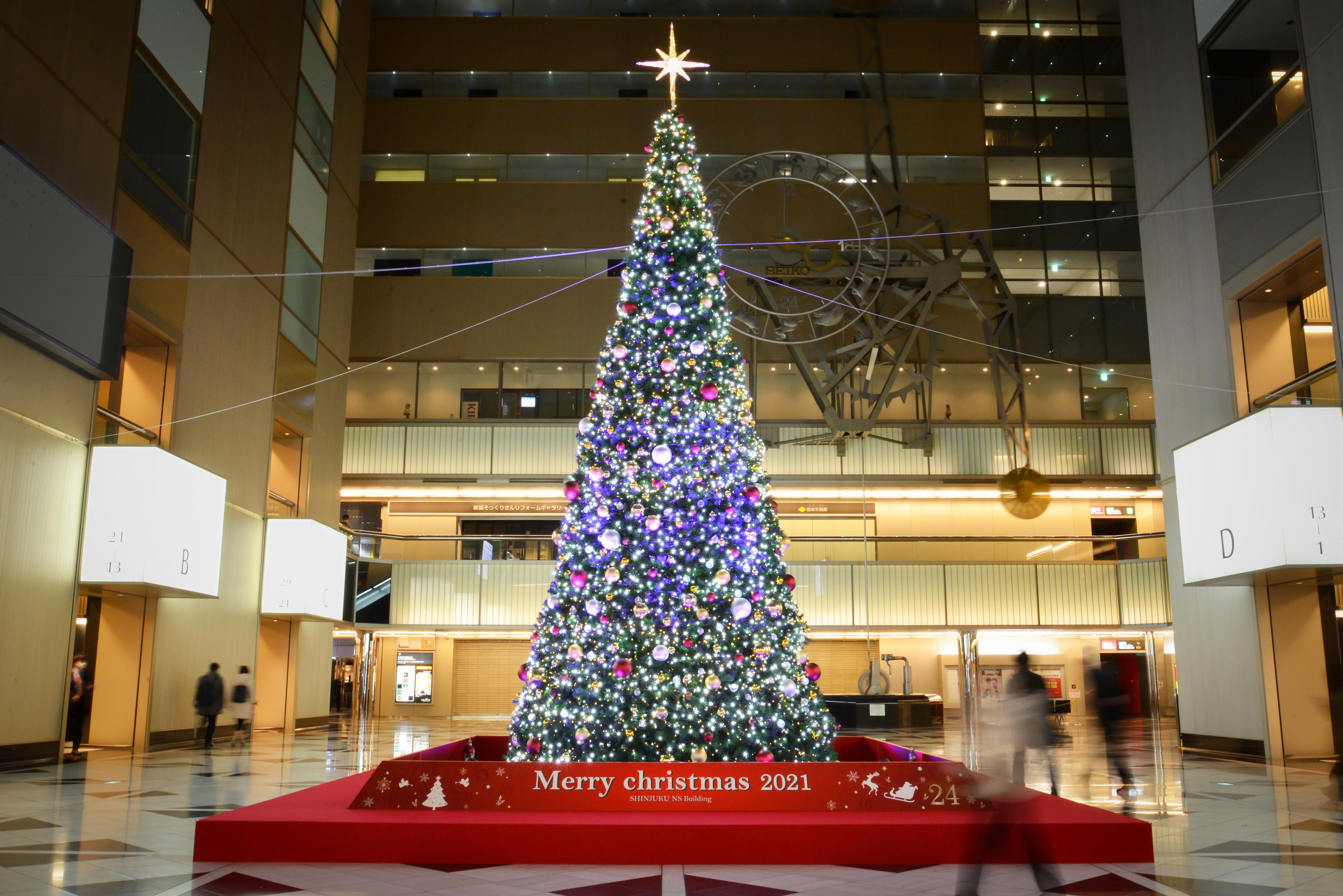 新宿NSビル 2021クリスマス装飾